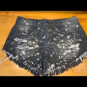 Forever 21 Black Jean Shorts